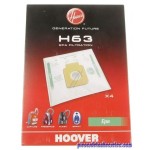 Lot de 4 Sacs Microfibre Pure Hepa pour Aspirateur HOOVER