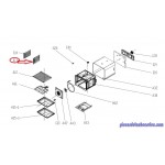 Ensemble Support Rail Droit pour Four COOKE LEWIS