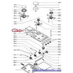 Grille Taque Griglia 3/1 NB pour Table de Cuisson WHIRLPOOL