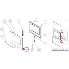 Vitre Exterieur pour Four VALBERG