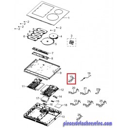 Faisceau de Câble pour Plaque Induction SAMSUNG