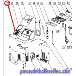 Platine de commande pour thermoplongeur GSV 1500 Métro 