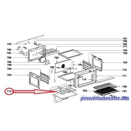 Résistance de Sole 1400W pour Four DEDIETRICH
