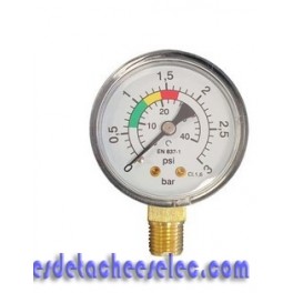 Manomètre pour Filtres à Sable Hayward