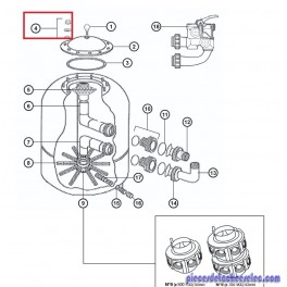 Ecrou pour Filtres à Sable Hayward