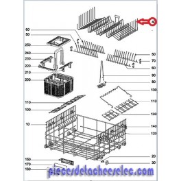 Tiroir à Couverts pour Lave Vaisselle MIELE