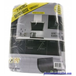 Lot de 2 Filtres Anti-Graisse Universel Blanc pour Hotte GAGGENAU