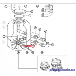 Manchette de Vidange pour Filtre &agrave; Sable Side Hayward