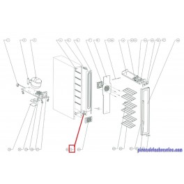 Charni&egrave;re Inf&eacute;rieure Droite pour Cave &agrave; Vin LE CHAI