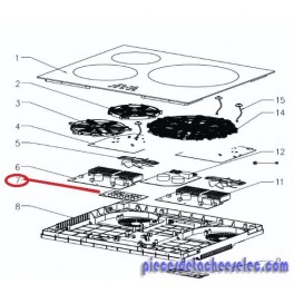 Platine d affichage pour Plaque Induction CURTISS