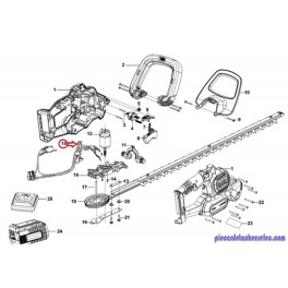 Sortie /Entr&eacute;e Circuit Imprim&eacute; pour Taille Haie Black & Decker 