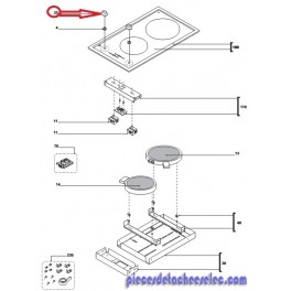 Manette pour Plaque de Cuisson AIRLUX 