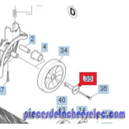 Doigts de Verrouillage Roue pour Autolaveuse / Aspiro-laveuse BR 30/4 C Karcher 