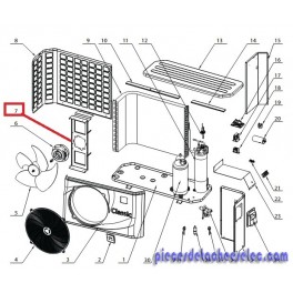 Support moteur  pour Pompes &agrave; Chaleur Hayward
