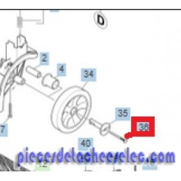 Cheville Doigts de Verrouillage Roue pour Autolaveuse / Aspiro-laveuse BR 30/4 C Karcher 
