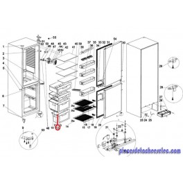 Tiroir Central pour R&eacute;frig&eacute;rateur CONTINENTAL