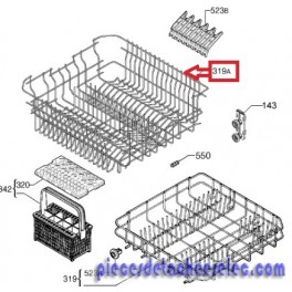 Panier Lave Vaisselle Sup&eacute;rieur 517x467 pour Lave-Vaisselle Faure