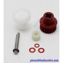 Pignon x3+Axe+rondelle x3 pour Mini Hachoir Moulinex