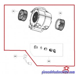 Kit Groupe Moteur M6/40 3V pour Hotte Falcon