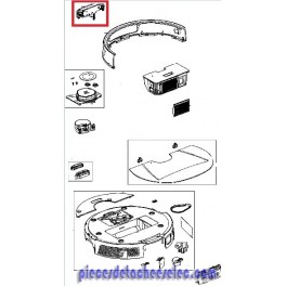 Emetteur.laser/avant pour Aspirateur Robot ROWENTA