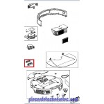 Bouton/blanc pour Aspirateur Robot ROWENTA