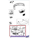 Demi boitier/superieur/blanc pour Aspirateur Robot ROWENTA