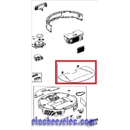 Capot/superieur/blanc.rowenta pour Aspirateur Robot ROWENTA