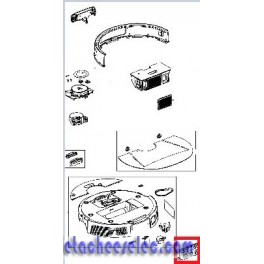 Carte electronique+Capteur pour Aspirateur Robot ROWENTA