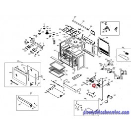 Robinet Gaz Feux Centrale pour Cuisini&eacute;re GLEM