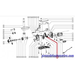 Engrenage 16 pour hachoir kitchenchef professional MGS 120