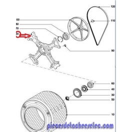 Croisillon de Tambour pour  Lave-Linge Miele 