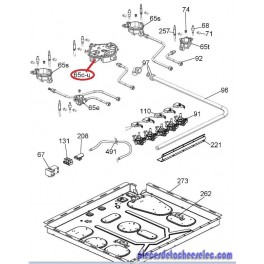 Support bruleur pour Plaque de Cuisson ROSIERES