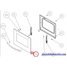 Vitre F Ext&eacute;rieur pour Four VALBERG