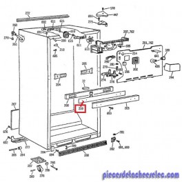 R&eacute;sistance RC D&eacute;givrage pour R&eacute;frig&eacute;rateur GENERAL ELECTRIC