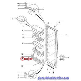 R&eacute;glette Decorative pour R&eacute;frig&eacute;rateur GAGGENAU