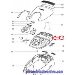 Boitier Sup&eacute;rieur pour Aspirateur Miele