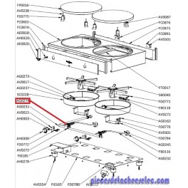 Robinet Gaz BY PASS 0.55 Ouvert pour Cr&eacute;pi&eacute;re krampouz