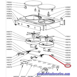 Tublure Injecteur pour Cr&eacute;pi&eacute;re krampouz