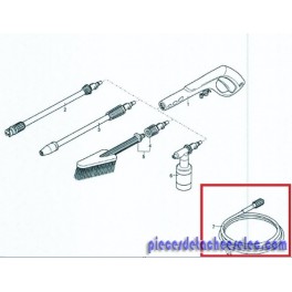 Ensemble Tuyau Flexible pour Nettoyeur Haute Pression Black & Decker