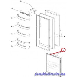 Porte Cong&eacute;lateur avec Joint pour R&eacute;frig&eacute;rateur Curtiss