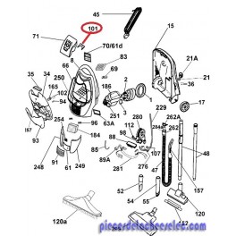 Support de Sac 5,70E pour Aspirateur HOOVER