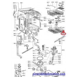 Panier Inf&eacute;rieur pour Lave Vaisselle WHIRLPOOL