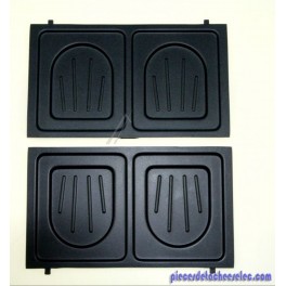 Plaques x2 Croque Monsieur pour Gaufrier Tefal Plaques x2 Croque Monsieur pour Gaufrier Tefal