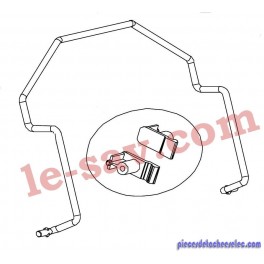 Lot de 2 fils de support d'étagère + 4 clips Fargo / Fargo Twinp Lot de 2 fils de support d'étagère + 4 clips Fargo / Fargo Twinp