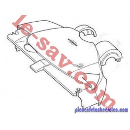 Carcasse Supérieur de la Brosse EB351 pour Aspirateur VK 131 Vorwerk Carcasse Supérieur de la Brosse EB351 pour Aspirateur VK 131 Vorwerk