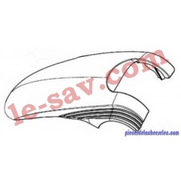 Coque Supérieur de la Brosse HD35 pour Aspirateur VK 135 Vorwerk Coque Supérieur de la Brosse HD35 pour Aspirateur VK 135 Vorwerk