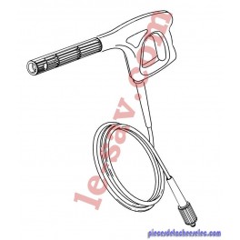 Poignée + flexible 9m - E130.1 (X-TRA) / E140.1 (X-TRA) Poignée + flexible 9m - E130.1 (X-TRA) / E140.1 (X-TRA)