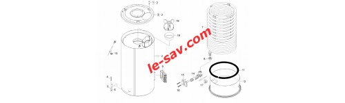 Enveloppe et serpentin rechauffeur HDS 6/10 C