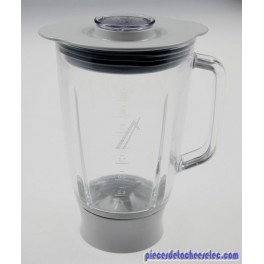 Bol Blender Complet en Verre de Couleur Gris Clair pour Robot Multifonction KENWOOD Bol Blender Complet en Verre de Couleur Gris Clair pour Robot Multifonction KENWOOD