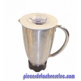 Bol Blender Complet Gris en Inox avec Collier Noir pour Blender KENWOOD Bol Blender Complet Gris en Inox avec Collier Noir pour Blender KENWOOD